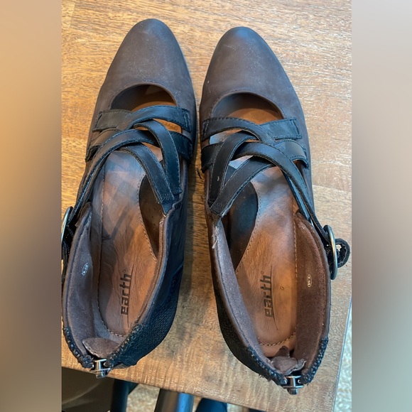 Earth Amber Soft Buck Womens Brown Leather Ankle & Booties Boots - Picture 7 of 7